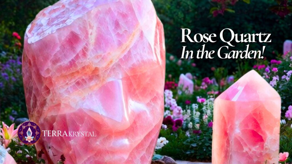 Rose Quartz in the Garden!